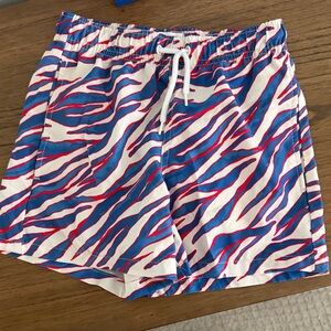 crown & ivy Kids Swim Trunks - Red, Blue, White